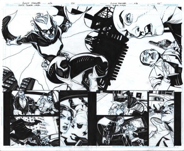 Black Mask: Year of the Villain Page 24 and 25 by Cully Hamner