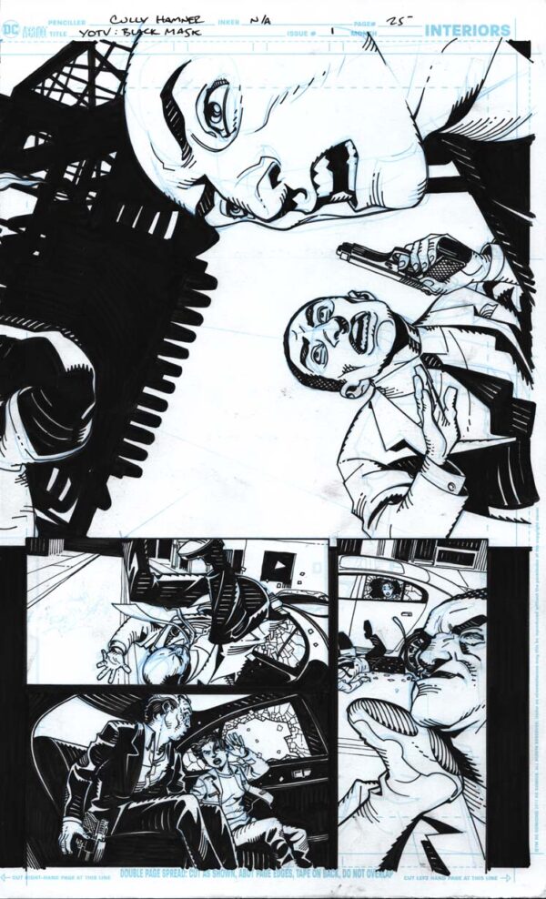 Black Mask: Year of the Villain Page 24 and 25 by Cully Hamner - Image 3